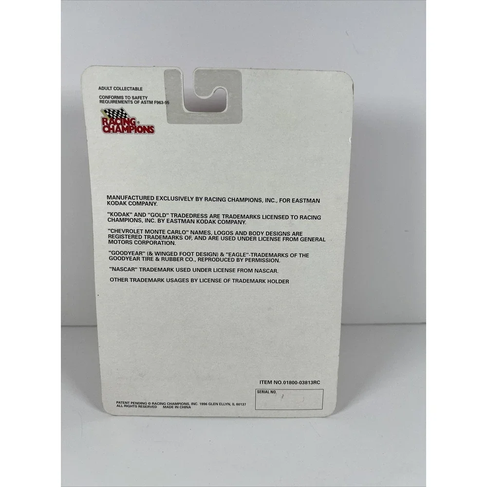 Racing Champions Back to Back Daytona 500 Winners Die cast Emblem & Vehicle 1:64
